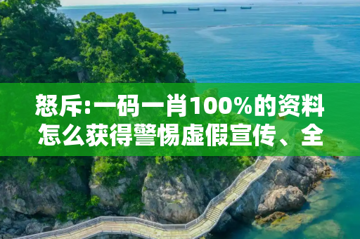 怒斥:一码一肖100%的资料怎么获得警惕虚假宣传、全面解答