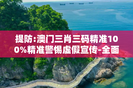 提防:澳门三肖三码精准100%精准警惕虚假宣传-全面释义、解释与落实