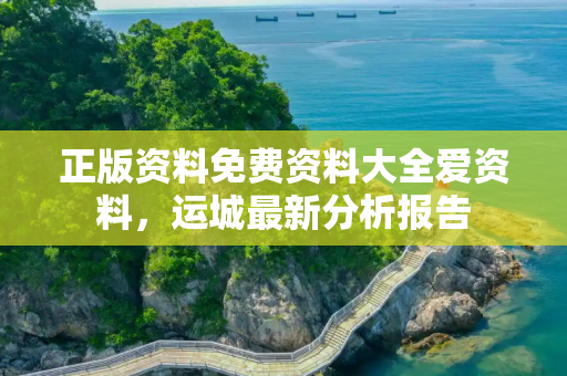 正版资料免费资料大全爱资料，运城最新分析报告