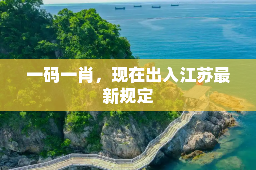 一码一肖，现在出入江苏最新规定
