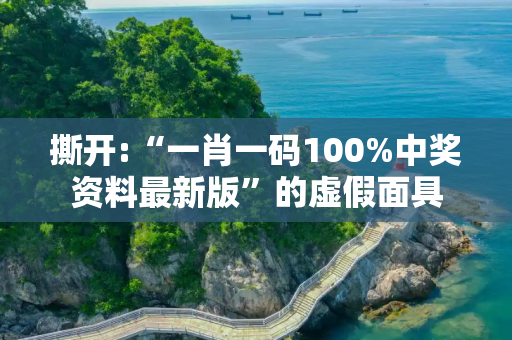 撕开:“一肖一码100%中奖资料最新版”的虚假面具