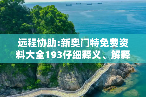远程协助:新奥门特免费资料大全193仔细释义、解释与落实