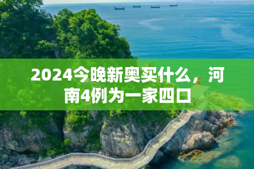2024今晚新奥买什么，河南4例为一家四口