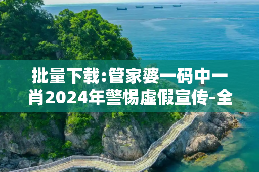 批量下载:管家婆一码中一肖2024年警惕虚假宣传-全面释义、解释与落实