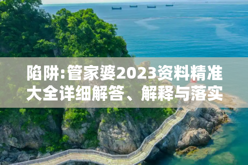 陷阱:管家婆2023资料精准大全详细解答、解释与落实