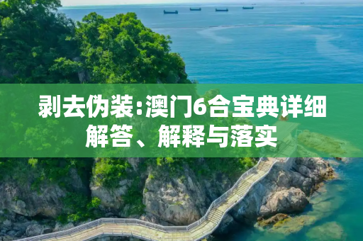 剥去伪装:澳门6合宝典详细解答、解释与落实