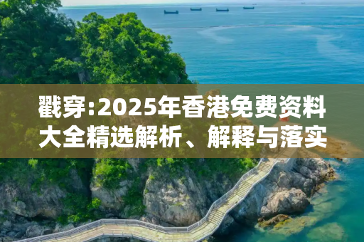 戳穿:2025年香港免费资料大全精选解析、解释与落实