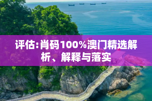 评估:肖码100%澳门精选解析、解释与落实