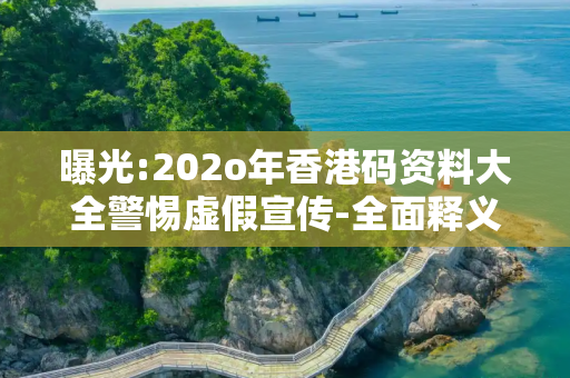曝光:202o年香港码资料大全警惕虚假宣传-全面释义
