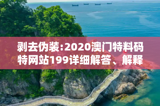 剥去伪装:2020澳门特料码特网站199详细解答、解释与落实