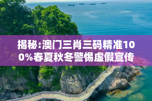 揭秘:澳门三肖三码精准100%春夏秋冬警惕虚假宣传-全面释义