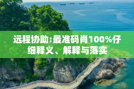 远程协助:最准码肖100%仔细释义、解释与落实