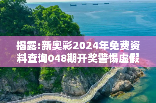揭露:新奥彩2024年免费资料查询048期开奖警惕虚假宣传、全面解答与解释