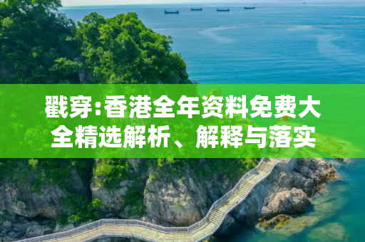 戳穿:香港全年资料免费大全精选解析、解释与落实
