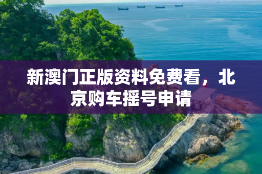 新澳门正版资料免费看，北京购车摇号申请