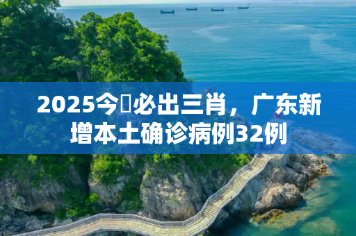 2025今睌必出三肖，广东新增本土确诊病例32例